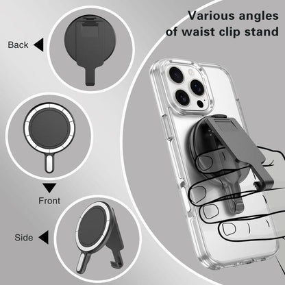 Magnetic Clip Phone Holder Belt Clip Bracket(Grey Plating) - Ring Holder by buy2fix | Online Shopping UK | buy2fix