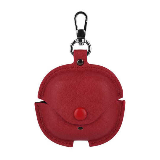 For Redmi Buds 8 Lite / Buds 6 Lite Business Leather Earphone Protective Case with Hook(Red)