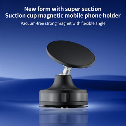 CTT29 Foldable Vacuum Magnetic Suction Cup Phone Holder(Black) - Desktop Holder by buy2fix | Online Shopping UK | buy2fix