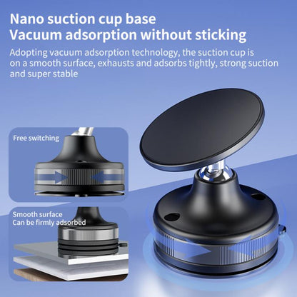 CTT29 Foldable Vacuum Magnetic Suction Cup Phone Holder(White) - Desktop Holder by buy2fix | Online Shopping UK | buy2fix