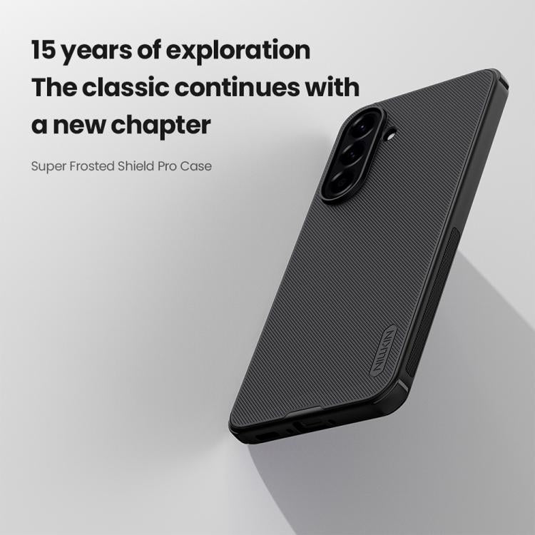 For Samsung Galaxy A56 5G NILLKIN Super Frosted Shield Pro PC + TPU Phone Case(Black) - Galaxy Phone Cases by NILLKIN | Online Shopping UK | buy2fix