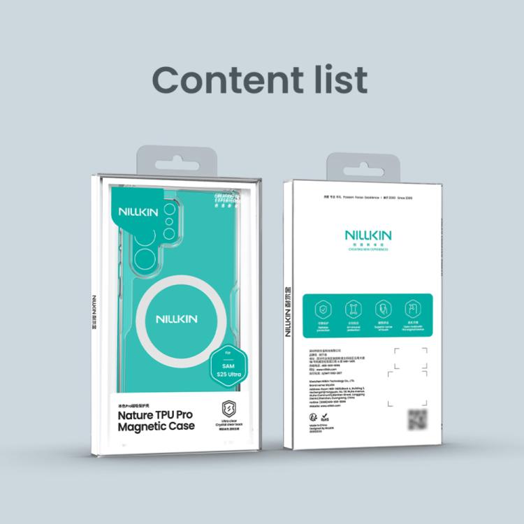 For Samsung Galaxy S25 Ultra 5G NILLKIN Ultra Clear Magsafe PC + TPU Phone Case(Transparent) - Galaxy S25 Ultra 5G Cases by NILLKIN | Online Shopping UK | buy2fix