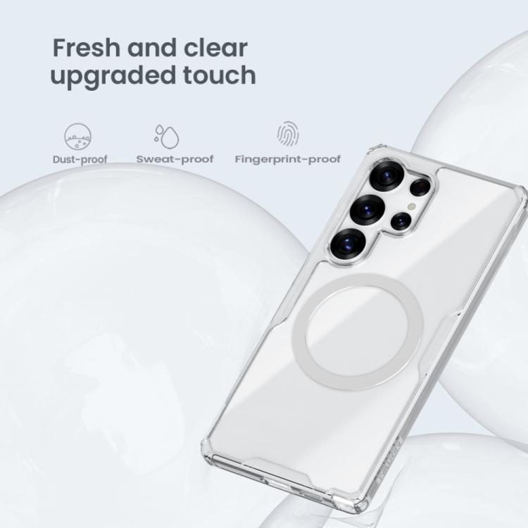 For Samsung Galaxy S25 Ultra 5G NILLKIN Ultra Clear Magsafe PC + TPU Phone Case(Transparent) - Galaxy S25 Ultra 5G Cases by NILLKIN | Online Shopping UK | buy2fix