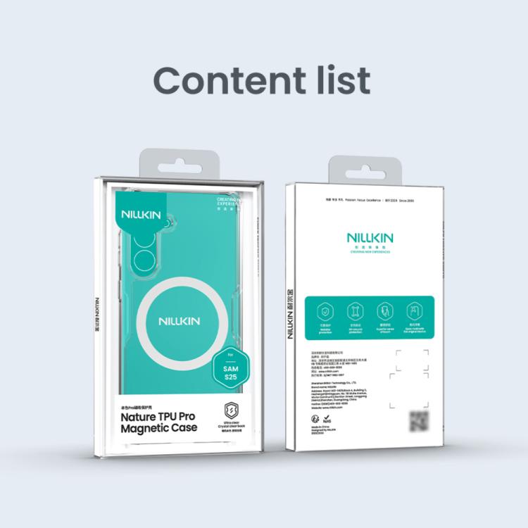 For Samsung Galaxy S25 5G NILLKIN Ultra Clear Magsafe PC + TPU Phone Case(Transparent) - Galaxy S25 5G Cases by NILLKIN | Online Shopping UK | buy2fix