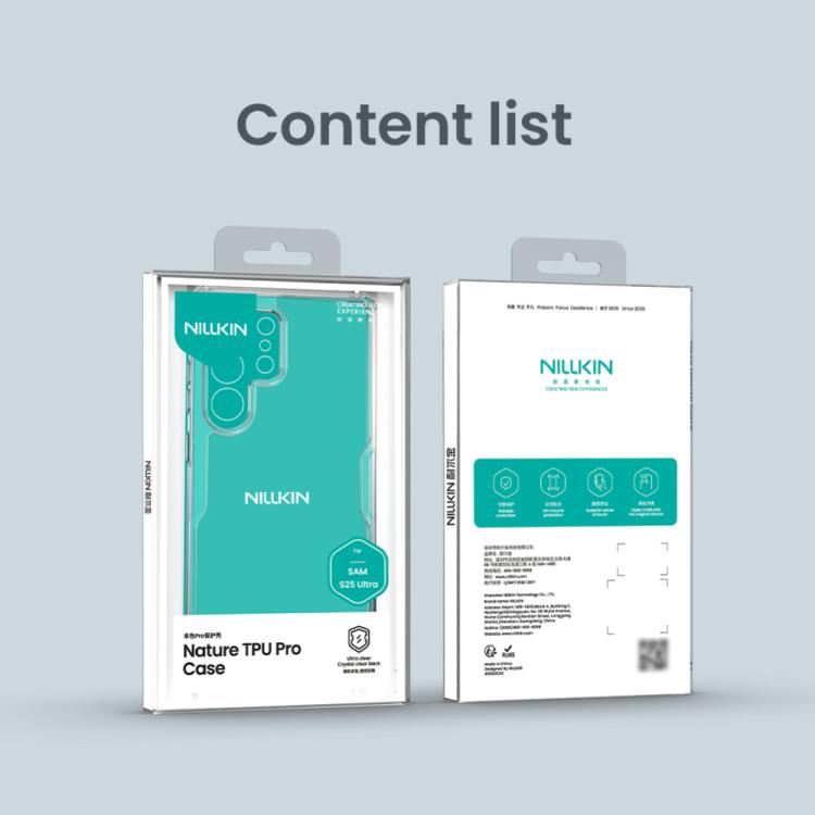 For Samsung Galaxy S25 Ultra 5G NILLKIN PC + TPU Phone Case(Transparent) - Galaxy S25 Ultra 5G Cases by NILLKIN | Online Shopping UK | buy2fix