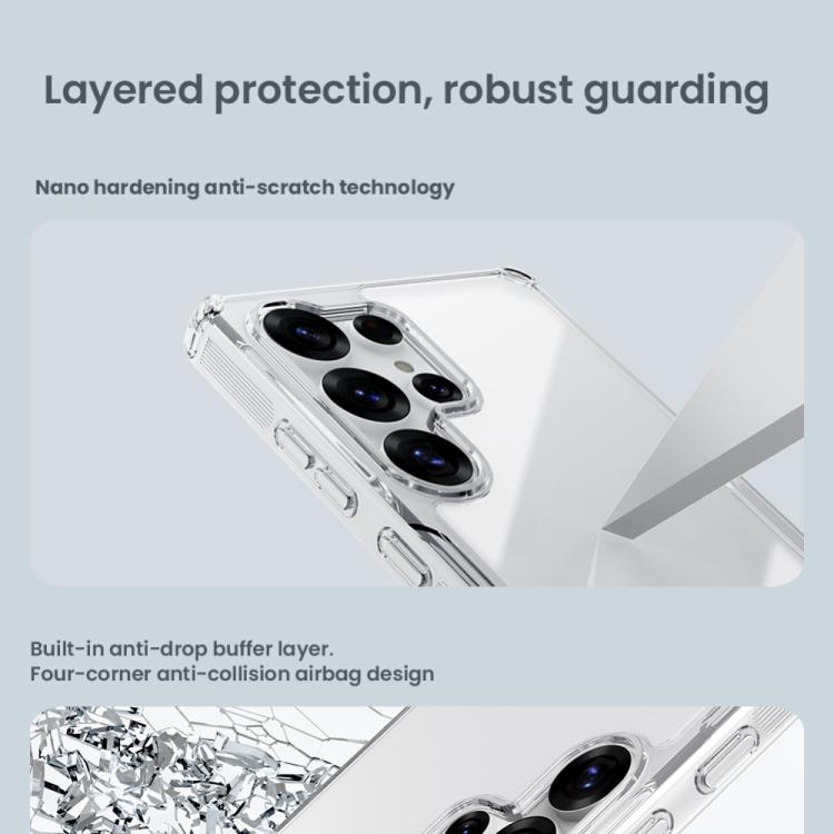 For Samsung Galaxy S25 Ultra 5G NILLKIN PC + TPU Phone Case(Transparent) - Galaxy S25 Ultra 5G Cases by NILLKIN | Online Shopping UK | buy2fix