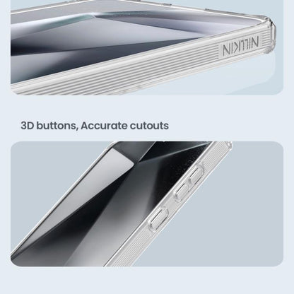 For Samsung Galaxy S25 5G NILLKIN PC + TPU Phone Case(Transparent) - Galaxy S25 5G Cases by NILLKIN | Online Shopping UK | buy2fix