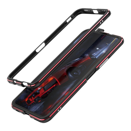 For Huawei Honor X10 Aluminum Alloy Shockproof Protective Bumper Frame(Black Red) - Honor Cases by buy2fix | Online Shopping UK | buy2fix