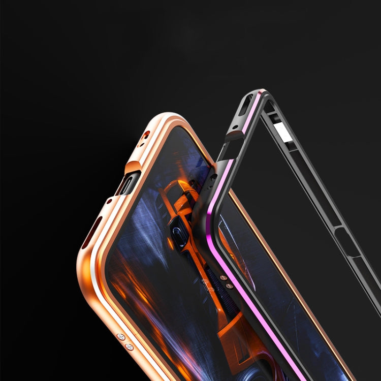 For Huawei Honor X10 Aluminum Alloy Shockproof Protective Bumper Frame(Black Red) - Honor Cases by buy2fix | Online Shopping UK | buy2fix