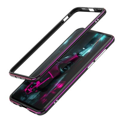 For Huawei P40 Aluminum Alloy Shockproof Protective Bumper Frame(Black Purple) - Huawei Cases by buy2fix | Online Shopping UK | buy2fix