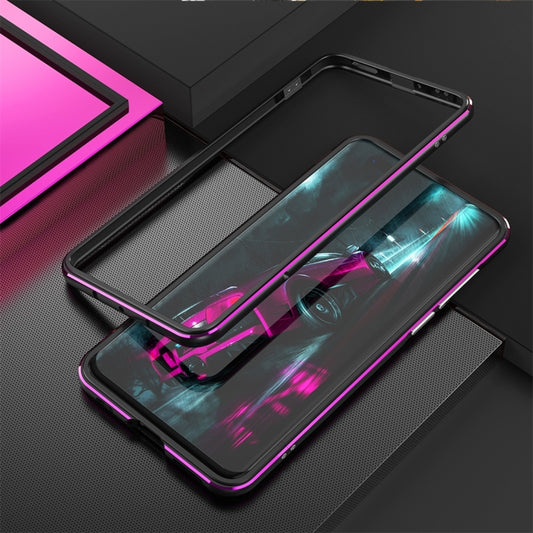 For Huawei P40 Aluminum Alloy Shockproof Protective Bumper Frame(Black Purple) - Huawei Cases by buy2fix | Online Shopping UK | buy2fix