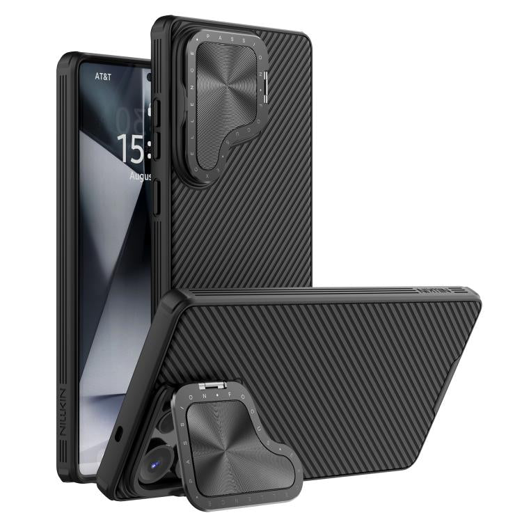 For Samsung Galaxy S25 Ultra 5G NILLKIN CamShield Prop MagSafe Magnetic PC Phone Case(Black) - Galaxy S25 Ultra 5G Cases by NILLKIN | Online Shopping UK | buy2fix