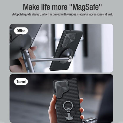 For Samsung Galaxy S25 Ultra 5G NILLKIN CamShield Prop MagSafe Magnetic PC Phone Case(Black) - Galaxy S25 Ultra 5G Cases by NILLKIN | Online Shopping UK | buy2fix