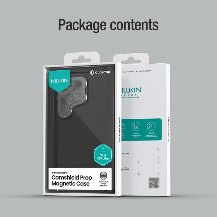 For Samsung Galaxy S25 Ultra 5G NILLKIN CamShield Prop MagSafe Magnetic PC Phone Case(Green) - Galaxy S25 Ultra 5G Cases by NILLKIN | Online Shopping UK | buy2fix