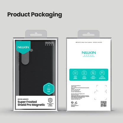 For Samsung Galaxy S25 5G NILLKIN Frosted Shield Pro Magnetic Phone Case(Black) - Galaxy S25 5G Cases by NILLKIN | Online Shopping UK | buy2fix