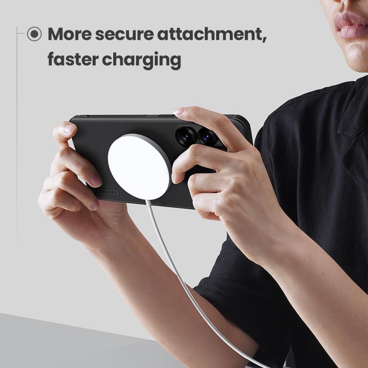 For Samsung Galaxy S25 5G NILLKIN Frosted Shield Pro Magnetic Phone Case(Black) - Galaxy S25 5G Cases by NILLKIN | Online Shopping UK | buy2fix