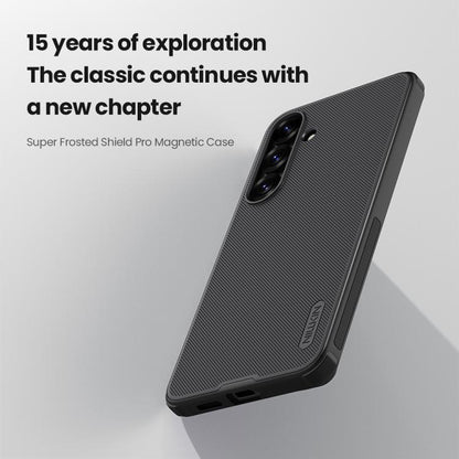 For Samsung Galaxy S25+ 5G NILLKIN Frosted Shield Pro Magnetic Phone Case(Black) - Galaxy S25+ 5G Cases by NILLKIN | Online Shopping UK | buy2fix