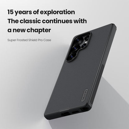 For Samsung Galaxy S25 Ultra 5G NILLKIN Frosted Shield Pro PC + TPU Phone Case(Black) - Galaxy S25 Ultra 5G Cases by NILLKIN | Online Shopping UK | buy2fix