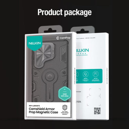 For Samsung Galaxy S25 Ultra 5G NILLKIN Black Rhino Prop MagSafe Magnetic PC Phone Case(Black) - Galaxy S25 Ultra 5G Cases by NILLKIN | Online Shopping UK | buy2fix