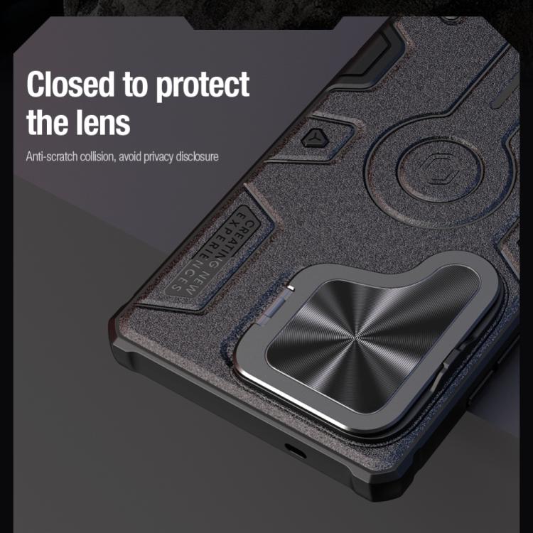 For Samsung Galaxy S25 Ultra 5G NILLKIN Black Rhino Prop MagSafe Magnetic PC Phone Case(Black) - Galaxy S25 Ultra 5G Cases by NILLKIN | Online Shopping UK | buy2fix