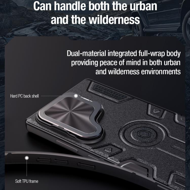 For Samsung Galaxy S25 Ultra 5G NILLKIN Black Rhino Prop MagSafe Magnetic PC Phone Case(Blue) - Galaxy S25 Ultra 5G Cases by NILLKIN | Online Shopping UK | buy2fix