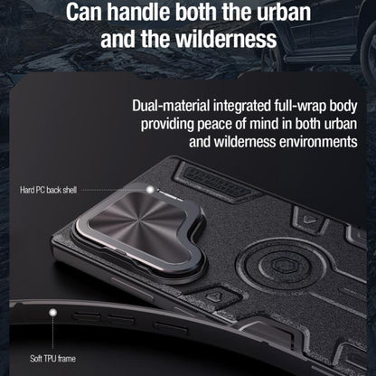 For Samsung Galaxy S25 Ultra 5G NILLKIN Black Rhino Prop MagSafe Magnetic PC Phone Case(Blue) - Galaxy S25 Ultra 5G Cases by NILLKIN | Online Shopping UK | buy2fix