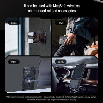 For Samsung Galaxy S25 Ultra 5G NILLKIN Black Rhino Prop MagSafe Magnetic PC Phone Case(Blue) - Galaxy S25 Ultra 5G Cases by NILLKIN | Online Shopping UK | buy2fix