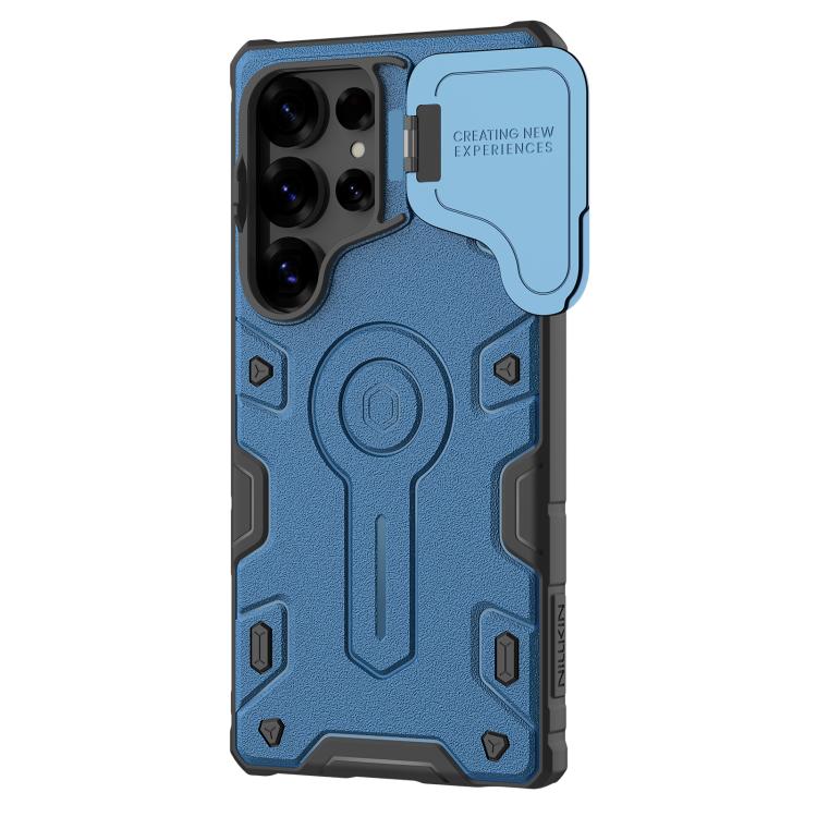For Samsung Galaxy S25 Ultra 5G NILLKIN Black Rhino Prop MagSafe Magnetic PC Phone Case(Blue) - Galaxy S25 Ultra 5G Cases by NILLKIN | Online Shopping UK | buy2fix