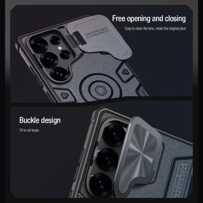 For Samsung Galaxy S25 Ultra 5G NILLKIN Black Rhino Prop MagSafe Magnetic PC Phone Case(Blue) - Galaxy S25 Ultra 5G Cases by NILLKIN | Online Shopping UK | buy2fix