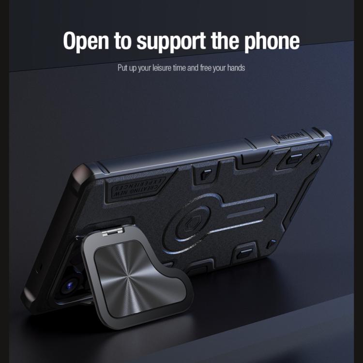 For Samsung Galaxy S25 Ultra 5G NILLKIN Black Rhino Prop MagSafe Magnetic PC Phone Case(Blue) - Galaxy S25 Ultra 5G Cases by NILLKIN | Online Shopping UK | buy2fix