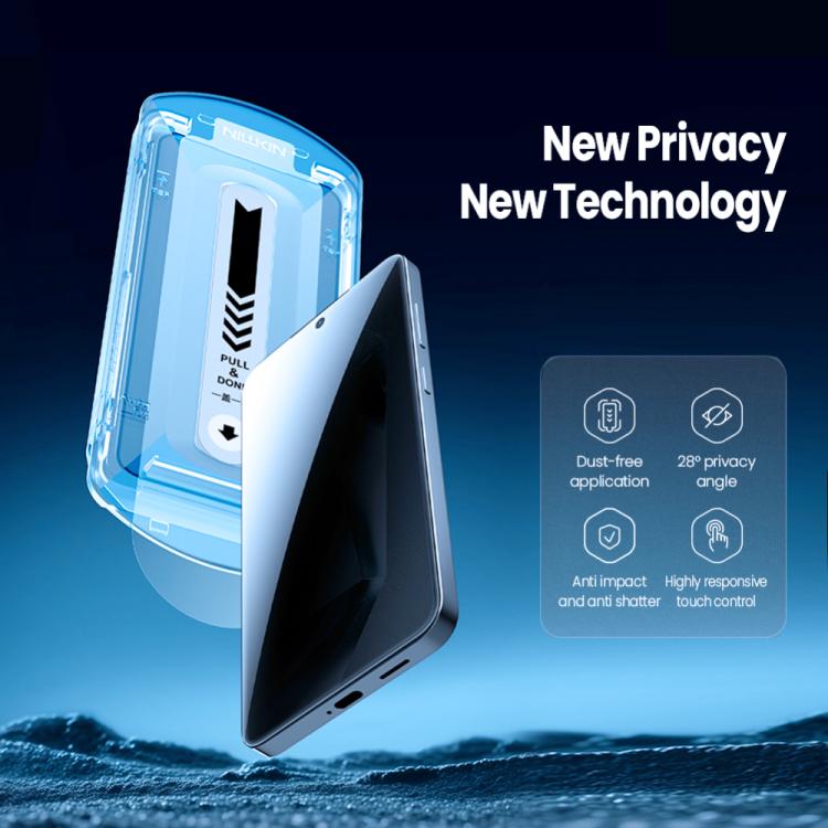 For Samsung Galaxy S25+ 5G NILLKIN Guardian Full Coverage Privacy Tempered Glass Film - Galaxy S25+ 5G Tempered Glass by NILLKIN | Online Shopping UK | buy2fix