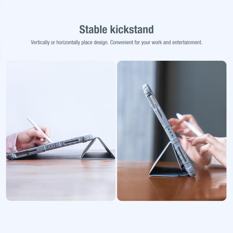 For iPad Air 11 2024 / 2025 NILLKIN Bumper Pro Folding Style Tablet Leather Case(Black) - iPad Air 11 2025 / 2024 Cases by NILLKIN | Online Shopping UK | buy2fix