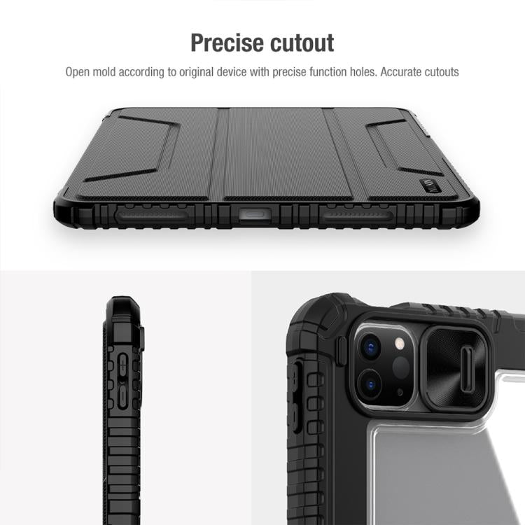 For iPad Air 11 2024 / 2025 NILLKIN Bumper Pro Folding Style Tablet Leather Case(Black) - iPad Air 11 2025 / 2024 Cases by NILLKIN | Online Shopping UK | buy2fix