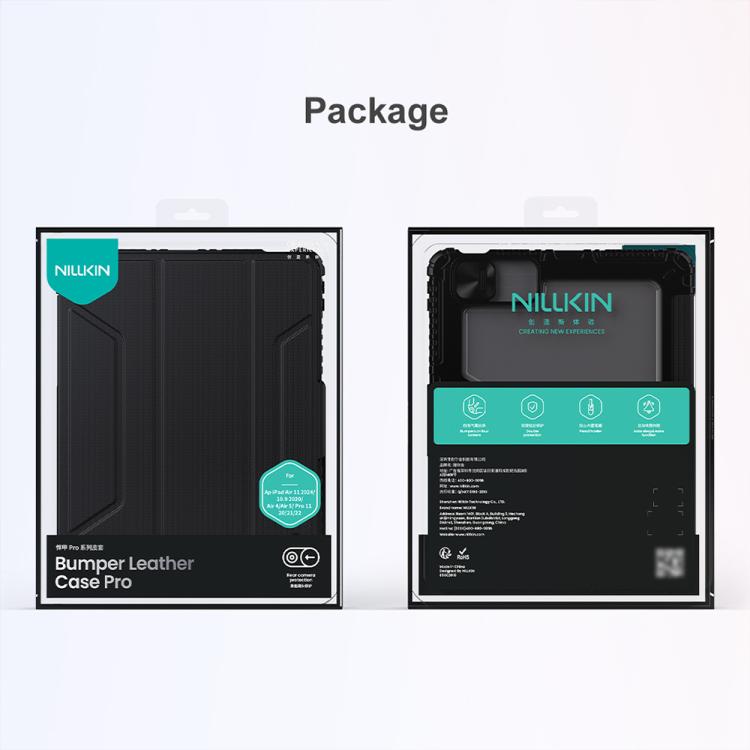 For iPad Air 11 2024 / 2025 NILLKIN Bumper Pro Folding Style Tablet Leather Case(Black) - iPad Air 11 2025 / 2024 Cases by NILLKIN | Online Shopping UK | buy2fix