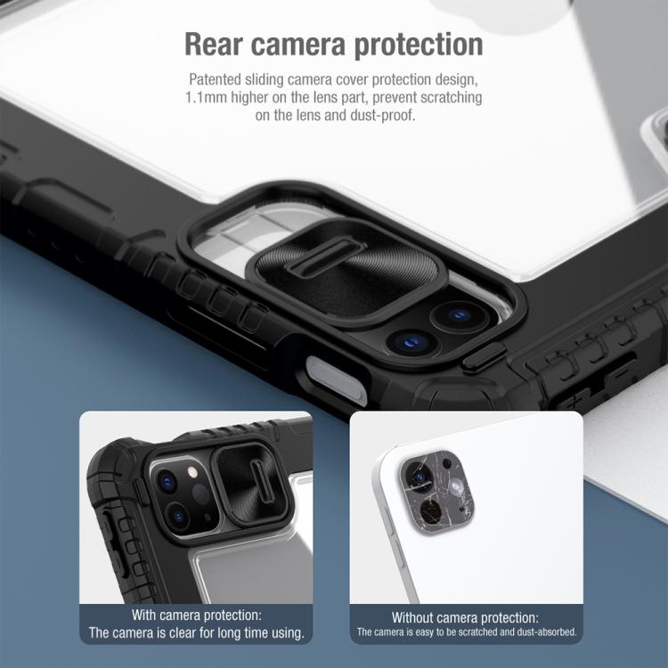 For iPad Air 11 2024 / 2025 NILLKIN Bumper Pro Folding Style Tablet Leather Case(Black) - iPad Air 11 2025 / 2024 Cases by NILLKIN | Online Shopping UK | buy2fix