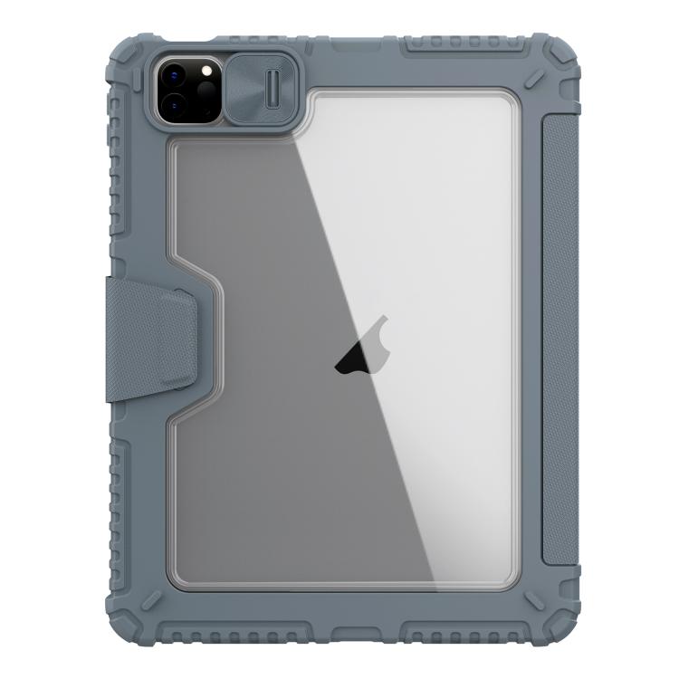 For iPad Air 11 2024 / 2025 NILLKIN Bumper Pro Folding Style Tablet Leather Case(Grey) - iPad Air 11 2025 / 2024 Cases by NILLKIN | Online Shopping UK | buy2fix