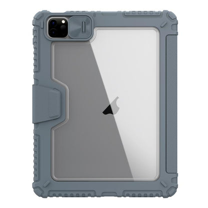 For iPad Air 11 2024 / 2025 NILLKIN Bumper Pro Folding Style Tablet Leather Case(Grey) - iPad Air 11 2025 / 2024 Cases by NILLKIN | Online Shopping UK | buy2fix