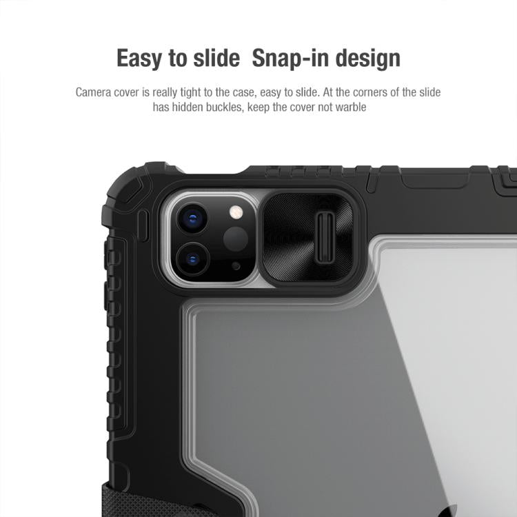 For iPad Air 11 2024 / 2025 NILLKIN Bumper Pro Folding Style Tablet Leather Case(Grey) - iPad Air 11 2025 / 2024 Cases by NILLKIN | Online Shopping UK | buy2fix