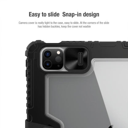 For iPad Air 11 2024 / 2025 NILLKIN Bumper Pro Folding Style Tablet Leather Case(Grey) - iPad Air 11 2025 / 2024 Cases by NILLKIN | Online Shopping UK | buy2fix