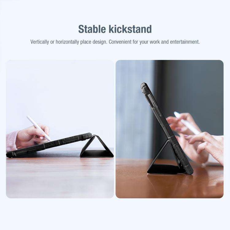 For iPad Air 13 2024 / 2025 NILLKIN Bumper Pro Folding Style Tablet Leather Case(Black) - iPad Air 13 2025 / 2024 Cases by NILLKIN | Online Shopping UK | buy2fix