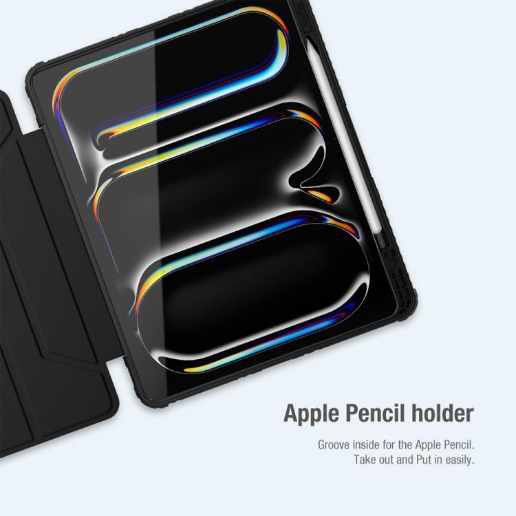For iPad Air 13 2024 / 2025 NILLKIN Bumper Pro Folding Style Tablet Leather Case(Black) - iPad Air 13 2025 / 2024 Cases by NILLKIN | Online Shopping UK | buy2fix