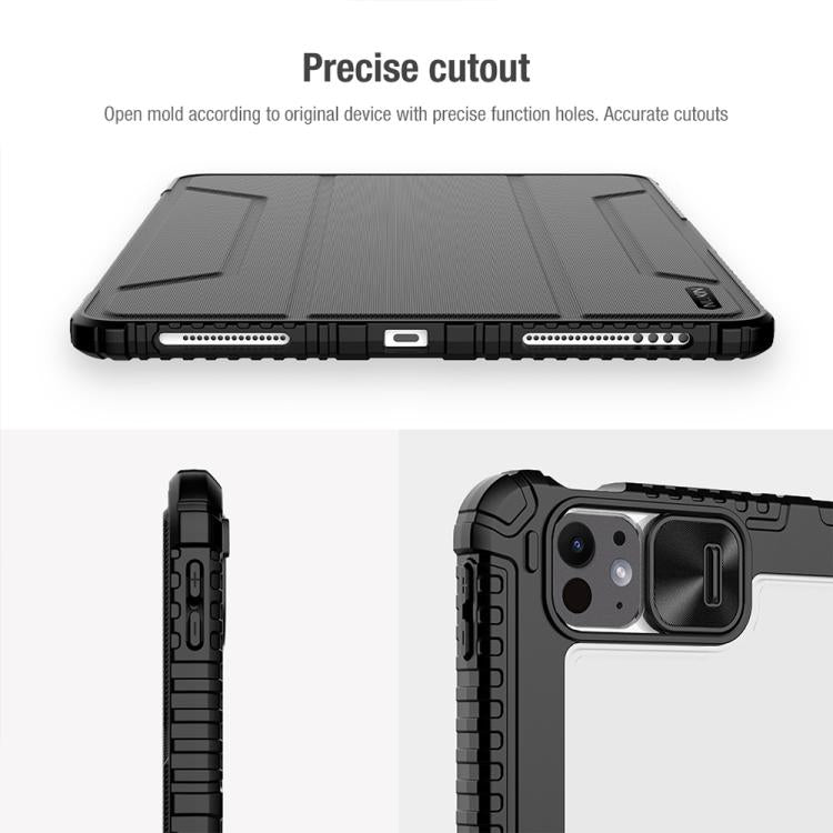 For iPad Air 13 2024 / 2025 NILLKIN Bumper Pro Folding Style Tablet Leather Case(Black) - iPad Air 13 2025 / 2024 Cases by NILLKIN | Online Shopping UK | buy2fix