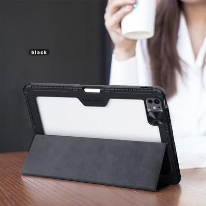 For iPad Air 13 2024 / 2025 NILLKIN Bumper Pro Folding Style Tablet Leather Case(Black) - iPad Air 13 2025 / 2024 Cases by NILLKIN | Online Shopping UK | buy2fix