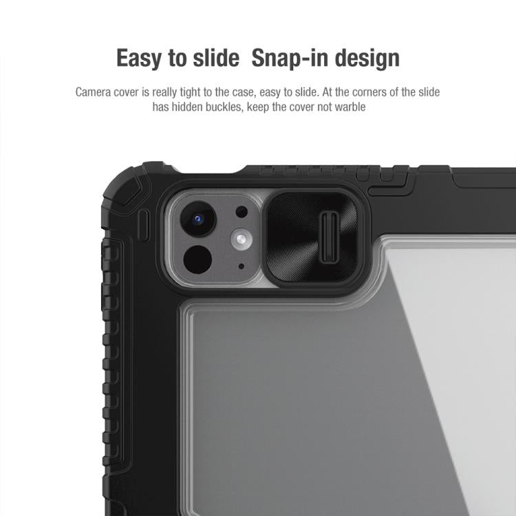 For iPad Air 13 2024 / 2025 NILLKIN Bumper Pro Folding Style Tablet Leather Case(Black) - iPad Air 13 2025 / 2024 Cases by NILLKIN | Online Shopping UK | buy2fix