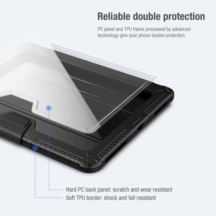 For iPad Air 13 2024 / 2025 NILLKIN Bumper Pro Folding Style Tablet Leather Case(Black) - iPad Air 13 2025 / 2024 Cases by NILLKIN | Online Shopping UK | buy2fix