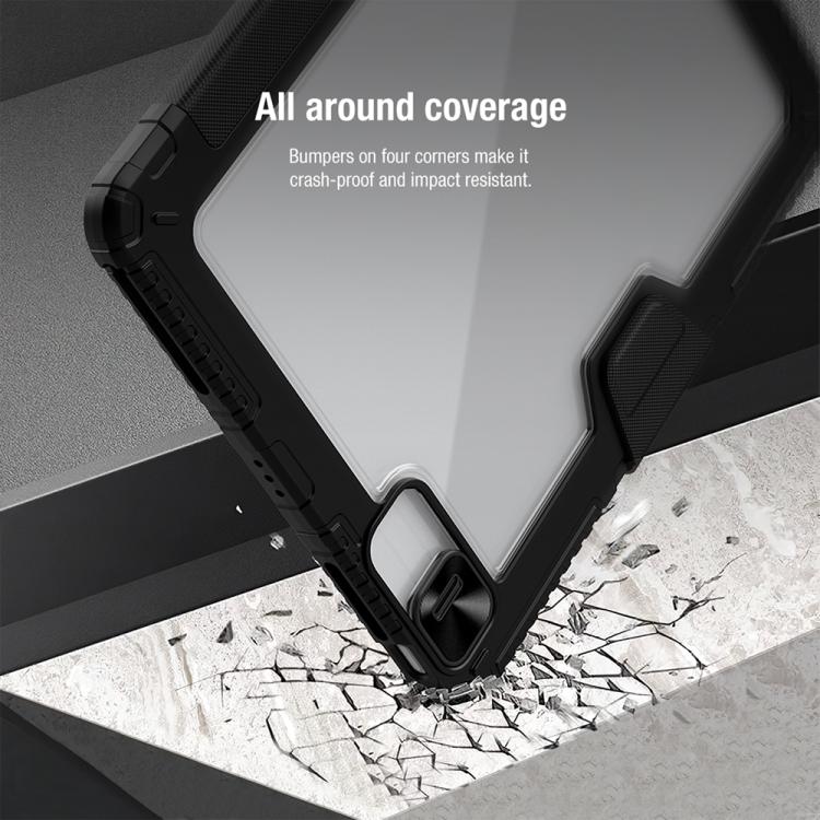 For iPad Air 13 2024 / 2025 NILLKIN Bumper Pro Folding Style Tablet Leather Case(Black) - iPad Air 13 2025 / 2024 Cases by NILLKIN | Online Shopping UK | buy2fix