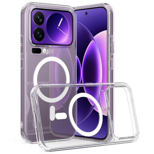 For Xiaomi 17 Pro Max MagSafe Clear Acrylic PC Hybrid TPU Phone Case(Transparent)