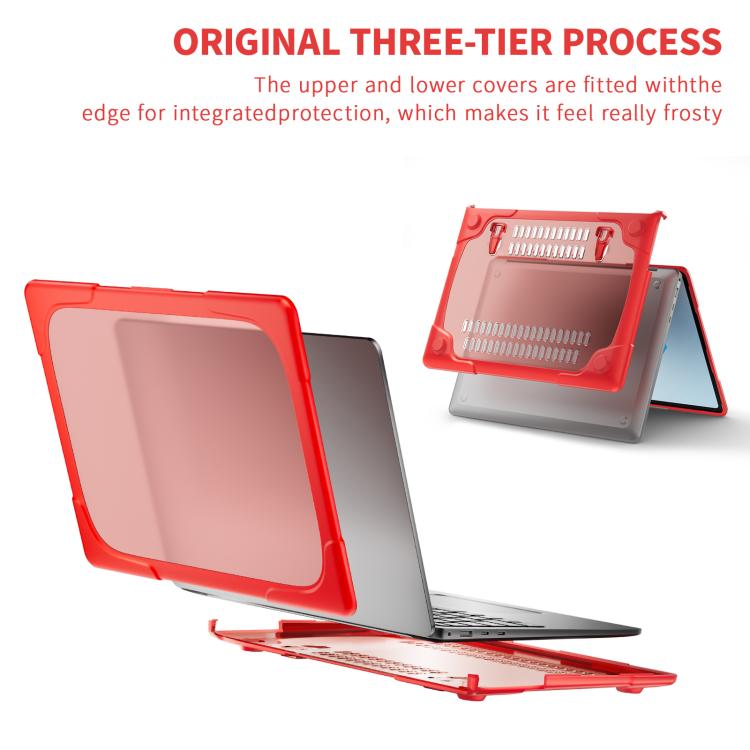 For Microsoft Surface Laptop 7 TPU + PC Two-color Anti-fall Laptop Protective Case(Red) - Other by buy2fix | Online Shopping UK | buy2fix