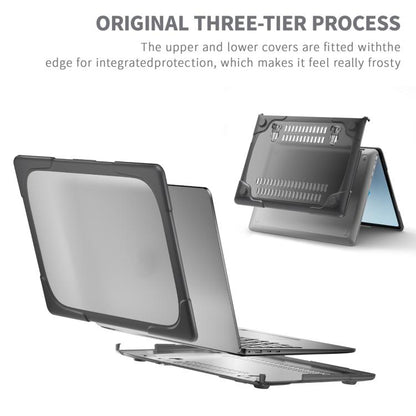 For Microsoft Surface Laptop 7 TPU + PC Two-color Anti-fall Laptop Protective Case(Grey) - Other by buy2fix | Online Shopping UK | buy2fix