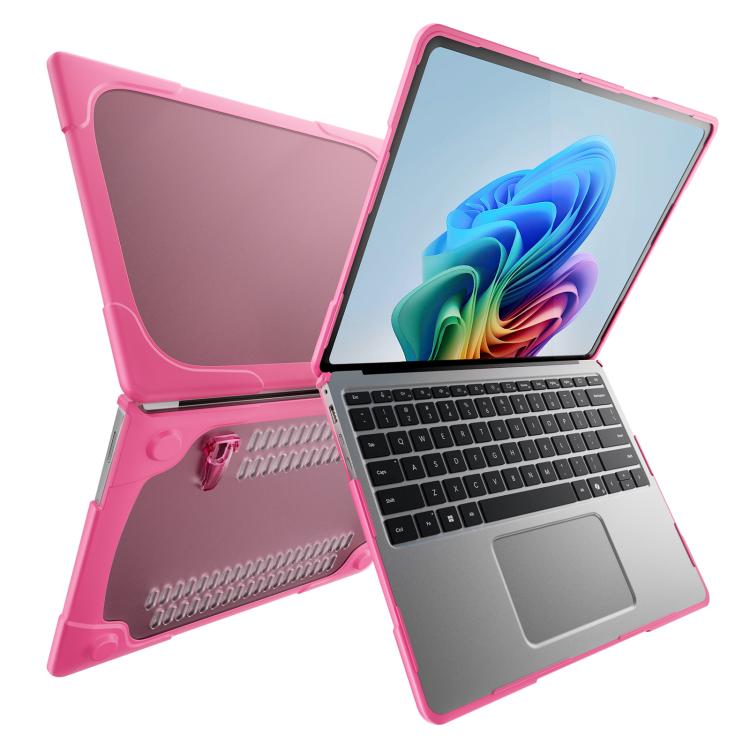 For Microsoft Surface Laptop 7 13.8 inch TPU + PC Two-color Anti-fall Laptop Protective Case(Rose Red) - Other by buy2fix | Online Shopping UK | buy2fix